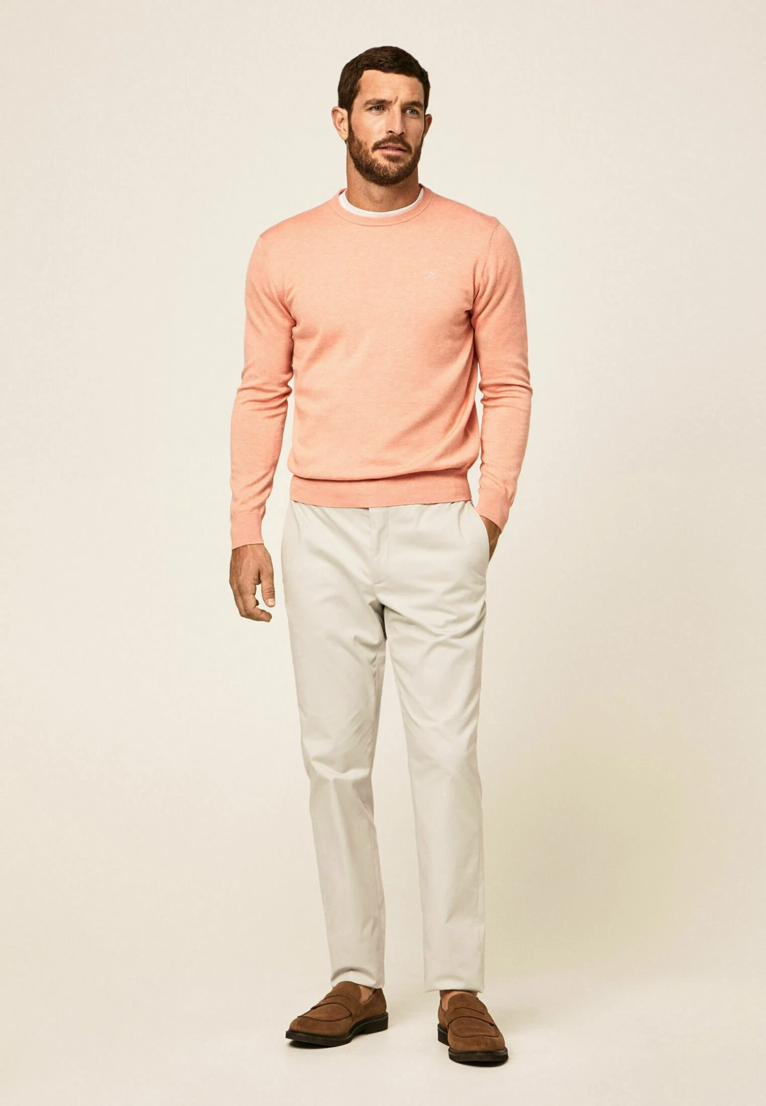 Hackett London Crew - Trui - Salmon - Afbeelding 2
