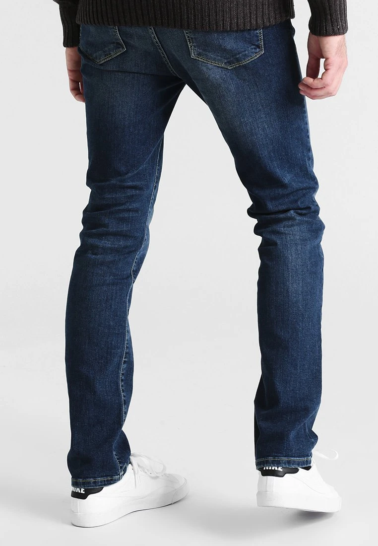 Pier One Straight Leg Jeans - Washed Dark Blue - Afbeelding 3