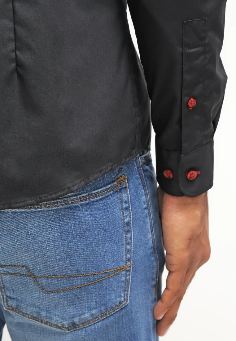 Pier One Overhemd - Black/Red - Afbeelding 5