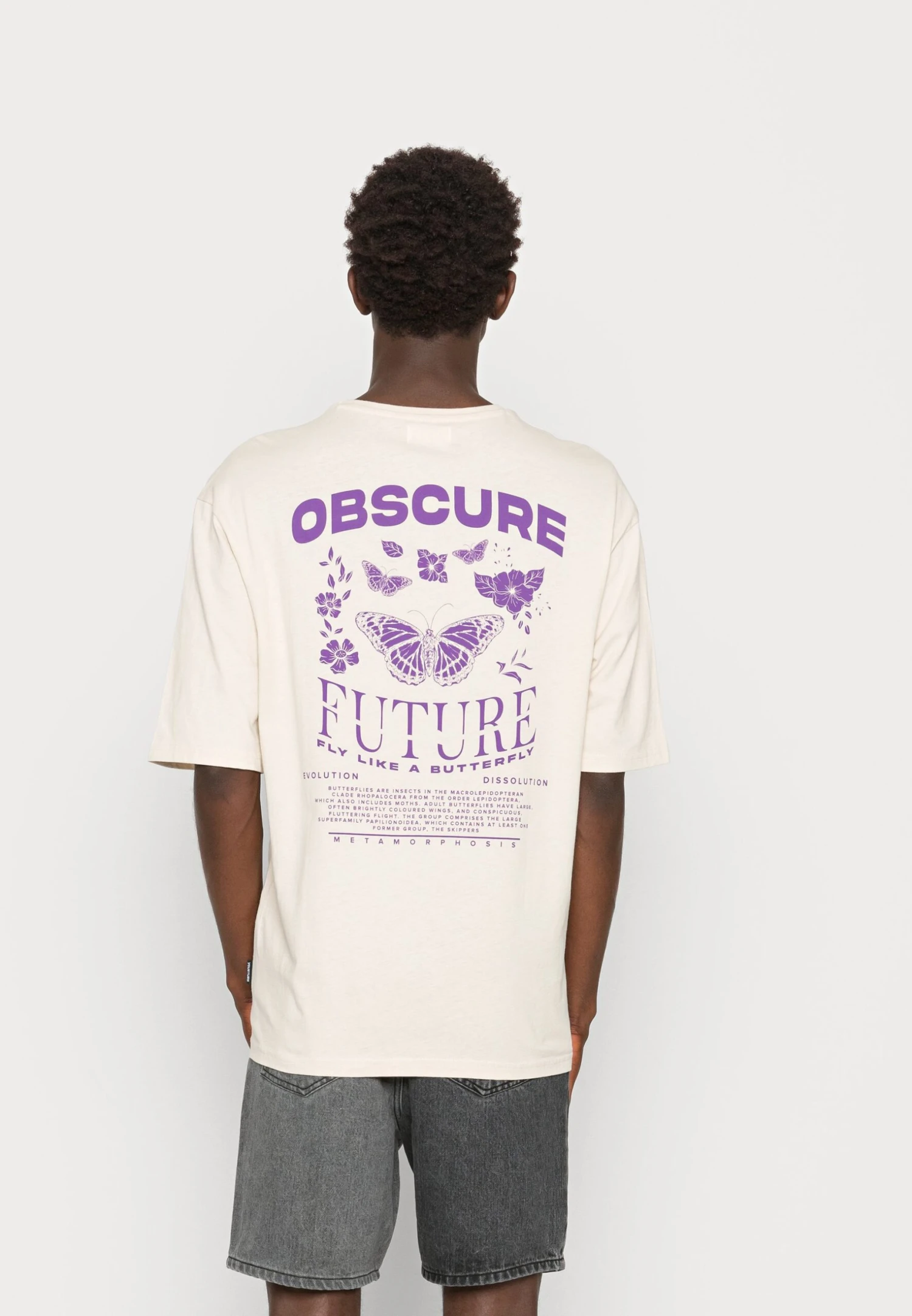 YOURTURN Nostalgia Future Tee Unisex - T-Shirt Print - Grey - Afbeelding 3