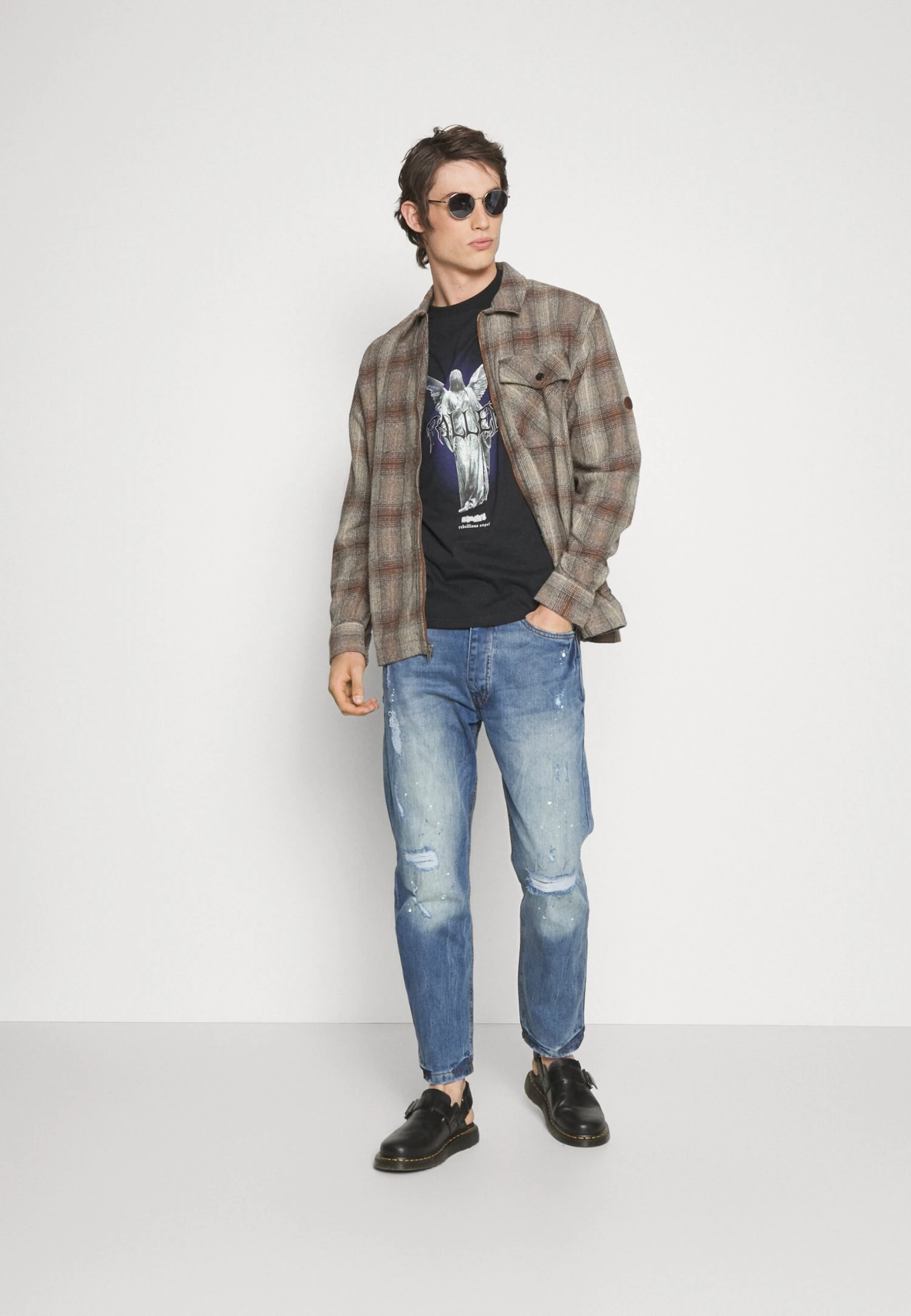 YOURTURN Fallen Schoolzi - T-Shirt Print - Black - Afbeelding 2