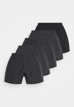 Pier One 5 Pack - Boxershort - Black/Dark Grey
