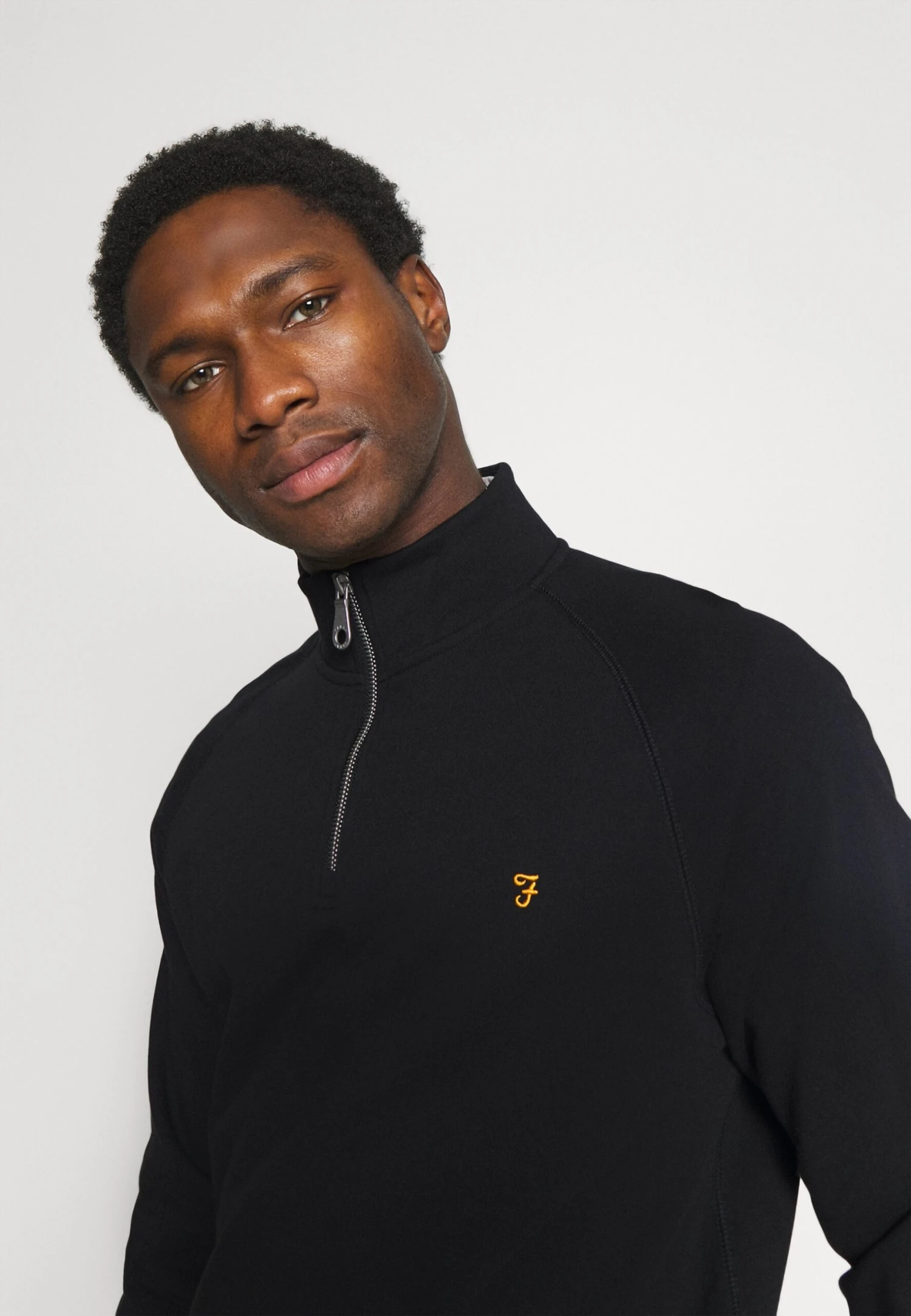 Farah Jim 1/4 Zip - Sweater - Black - Afbeelding 4