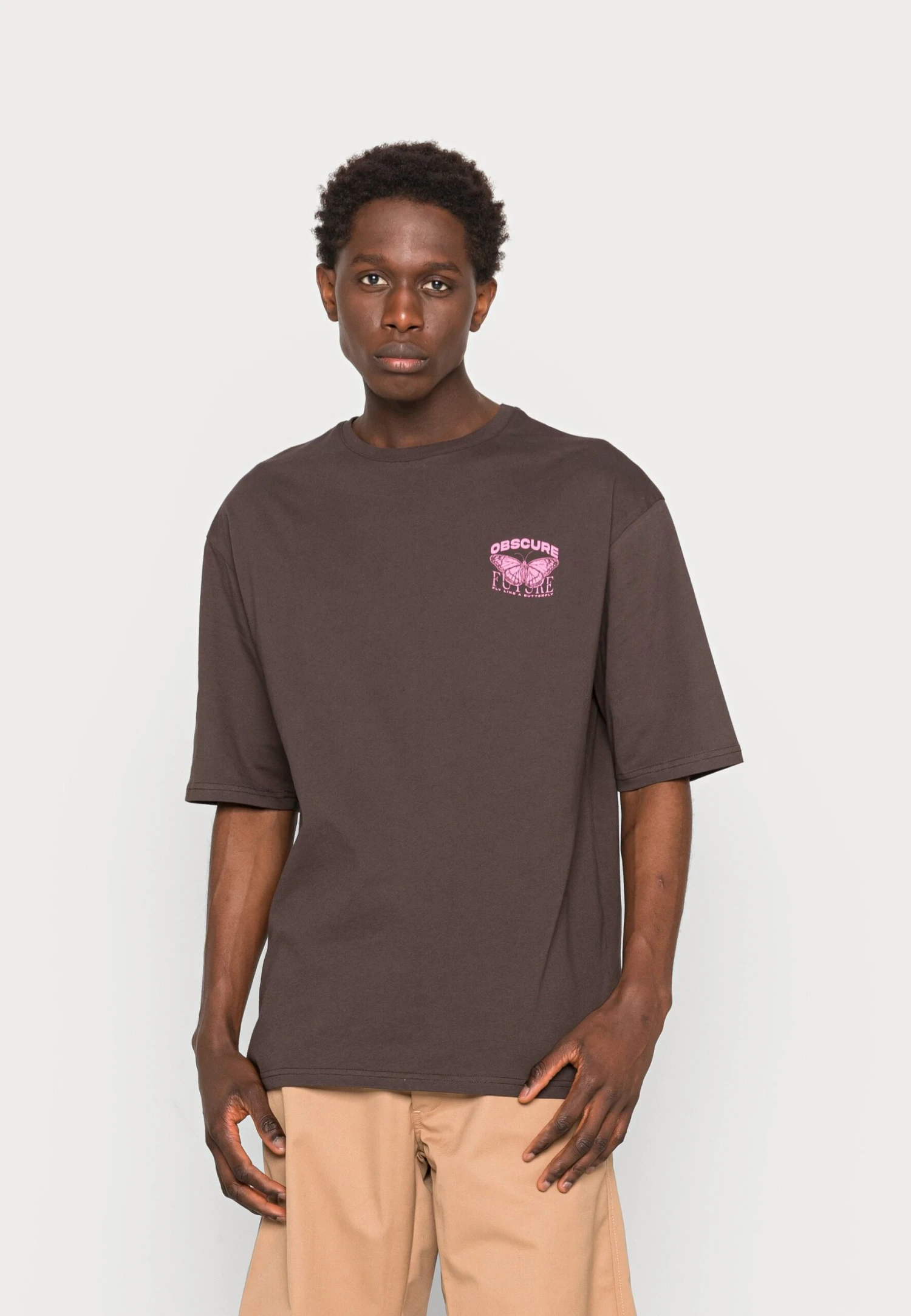 YOURTURN Nostalgia Future Tee Unisex - T-Shirt Print - Brown - Afbeelding 3