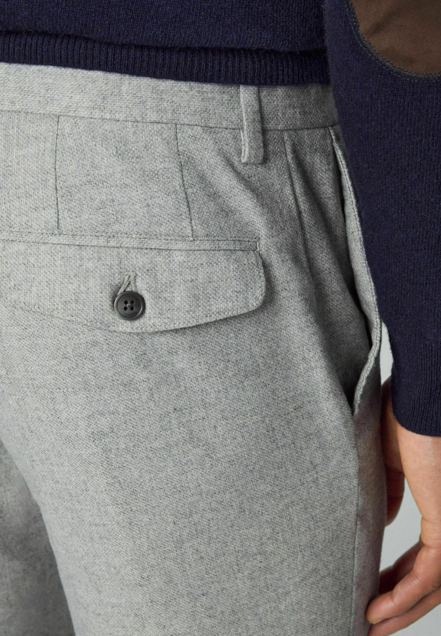 Hackett London Broken Twill Trs - Broek - Light Grey - Afbeelding 5