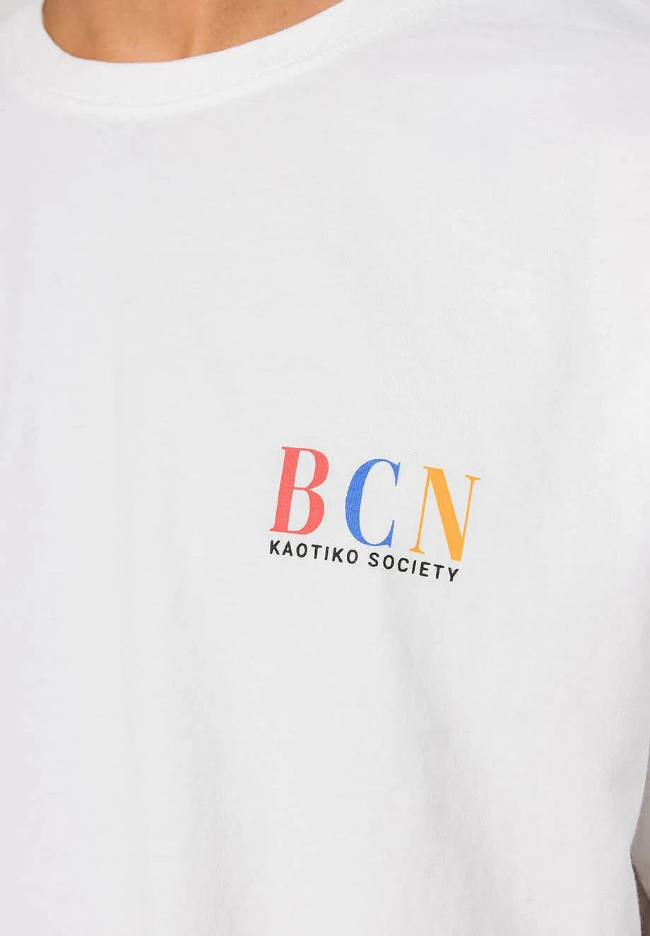 Kaotiko Barcelone - T-Shirt Print - Weiß - Afbeelding 2
