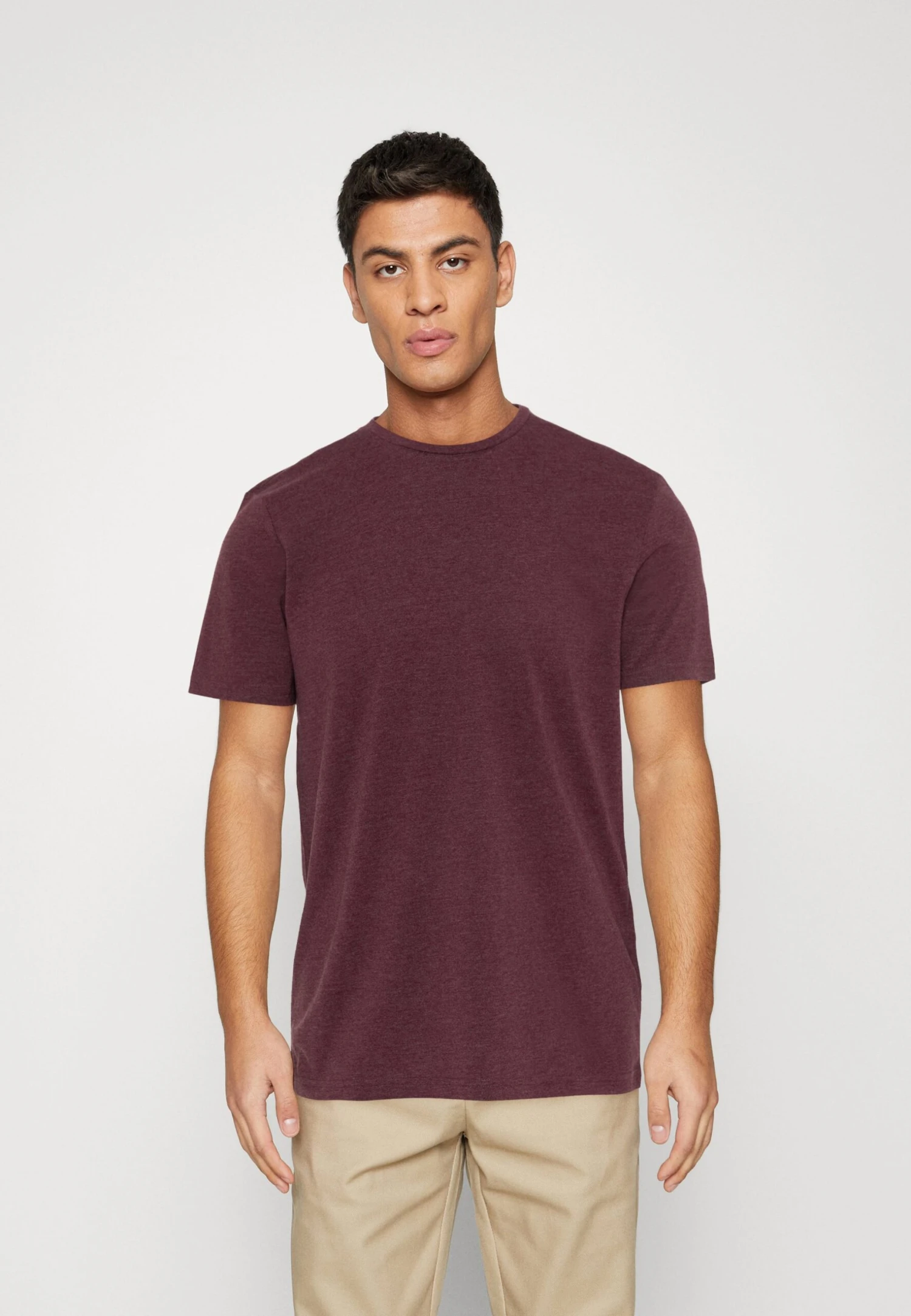 Pier One 7 Pack - T-Shirt Basic - Blue/Mottled Bordeaux/White - Afbeelding 7