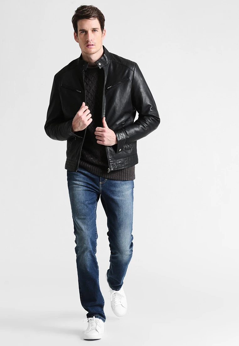 Pier One Straight Leg Jeans - Washed Dark Blue - Afbeelding 2