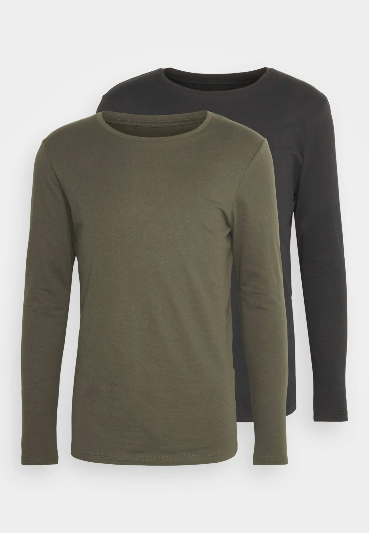Pier One 2 Pack - Longsleeve - Black/Khaki - Afbeelding 5