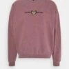 Kaotiko Crew Washed Beetle - Sweater - Bordeaux