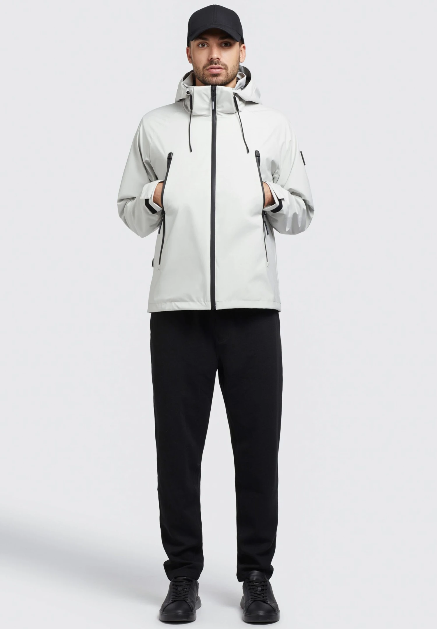 Khujo Adam - Regenjas - Hellgrau - Afbeelding 4