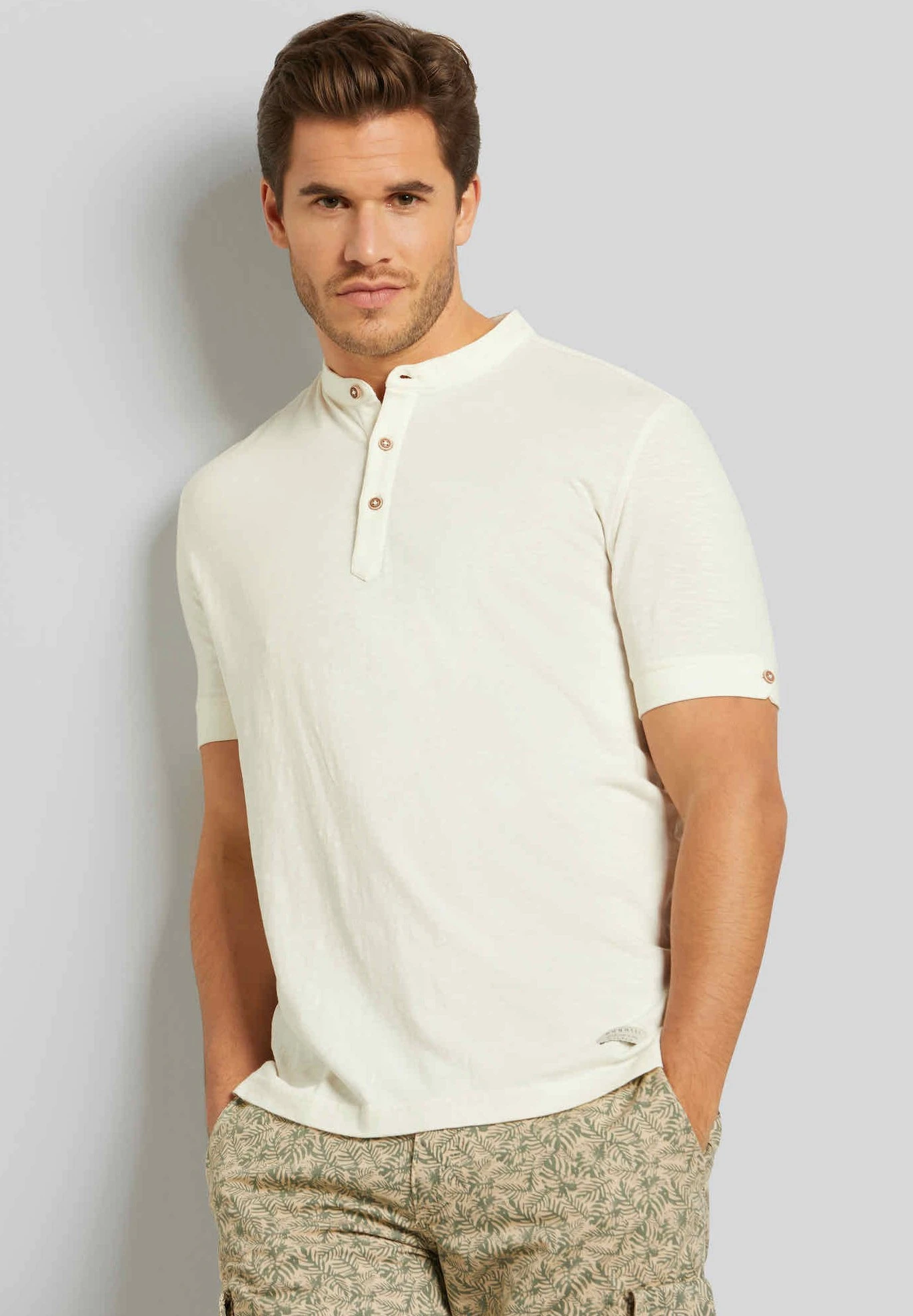 Bugatti Modern Fit - Poloshirt - Ecru - Afbeelding 4