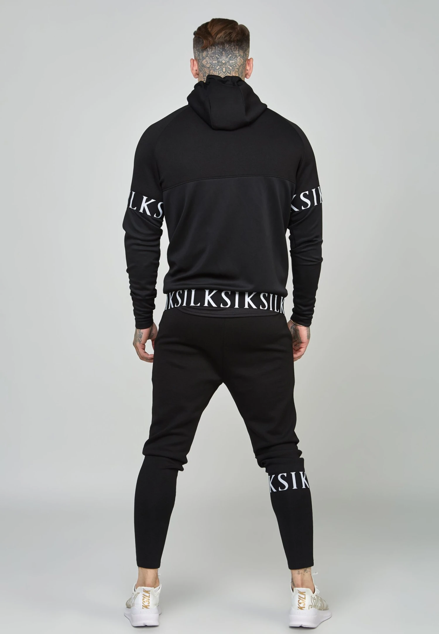 SikSilk Dynmic Zip Through Hoodie - Sweater Met Rits - Black - Afbeelding 3