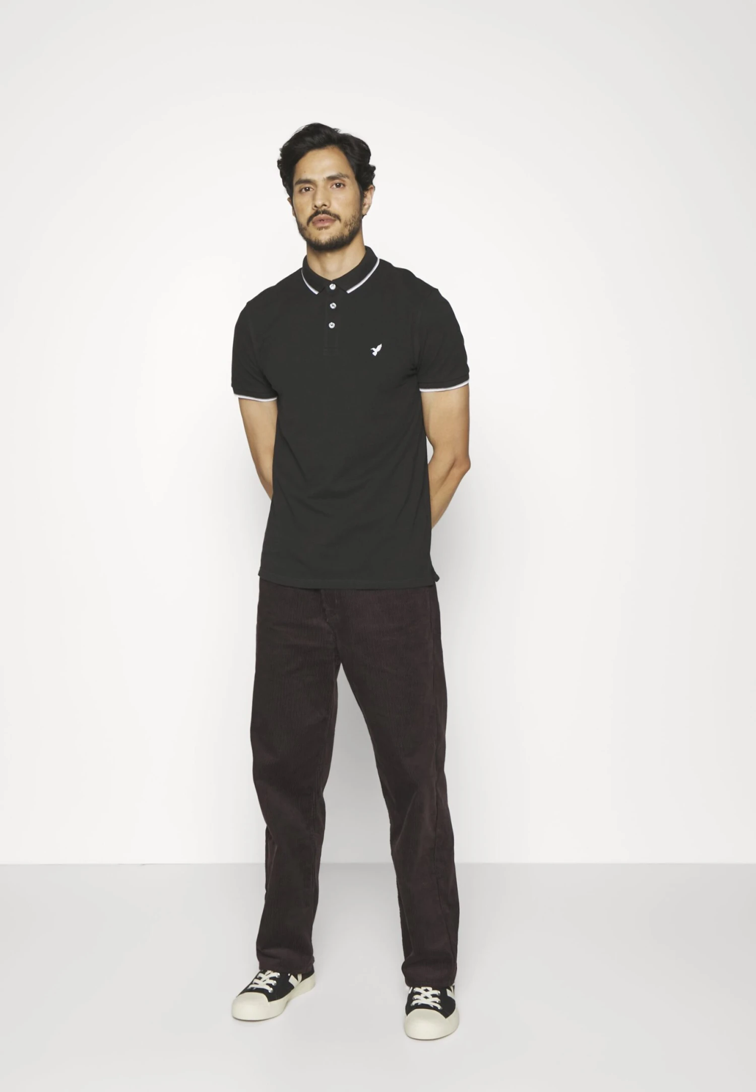 Pier One 2 Pack - Poloshirt - Black/Dark Blue