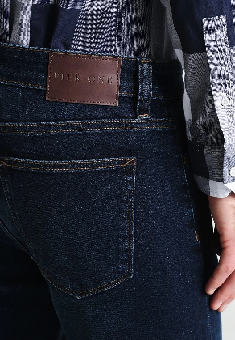 Pier One Basic - Straight Leg Jeans - Dark Blue Denim - Afbeelding 5