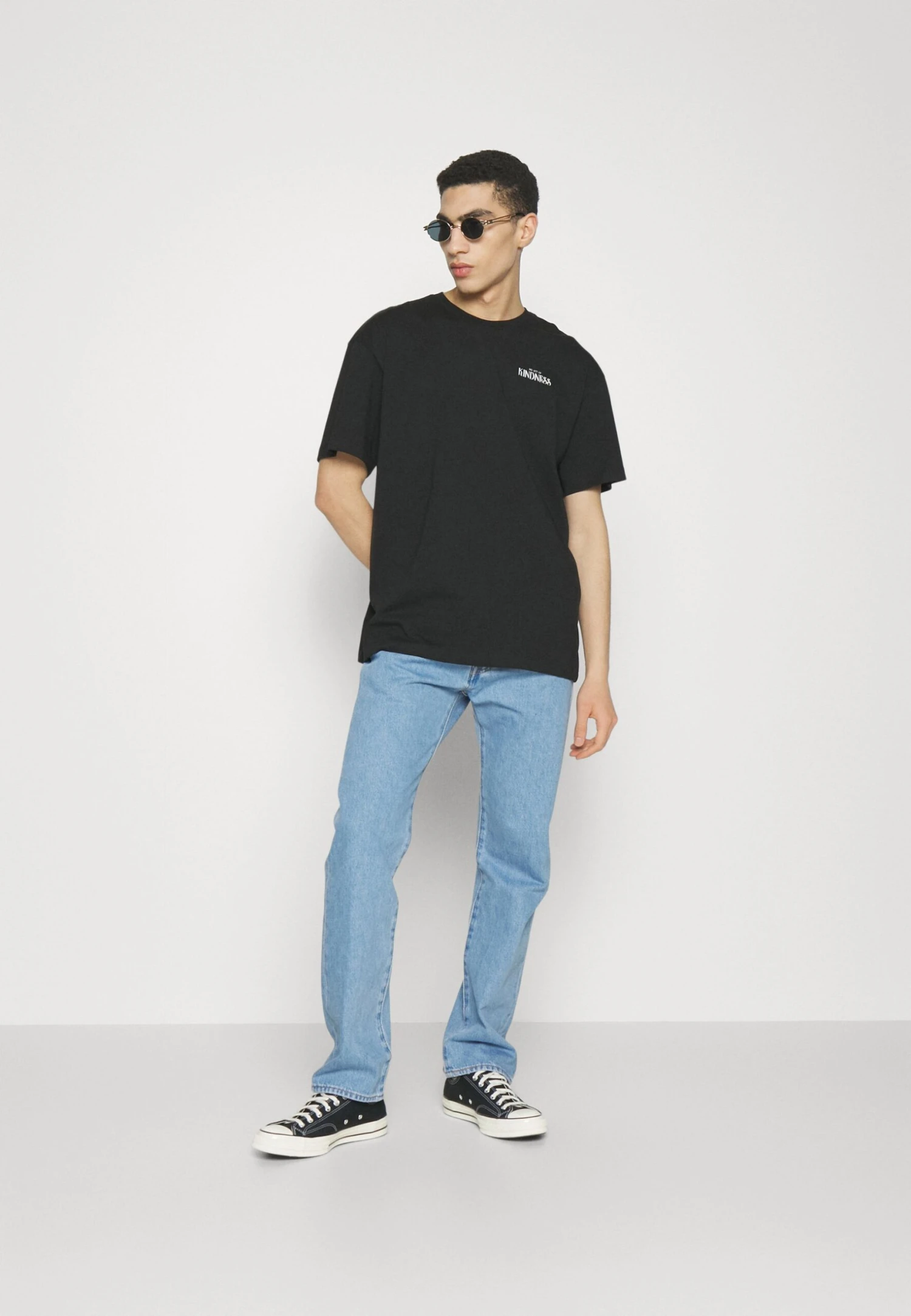 YOURTURN Dragon Graphic TeeUnisex - T-Shirt Print - Black - Afbeelding 2