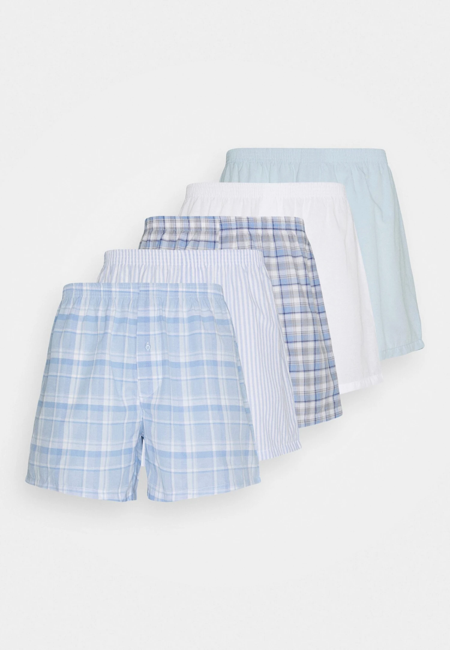 Pier One 5 Pack - Boxershort - Light Blue/White - Afbeelding 5