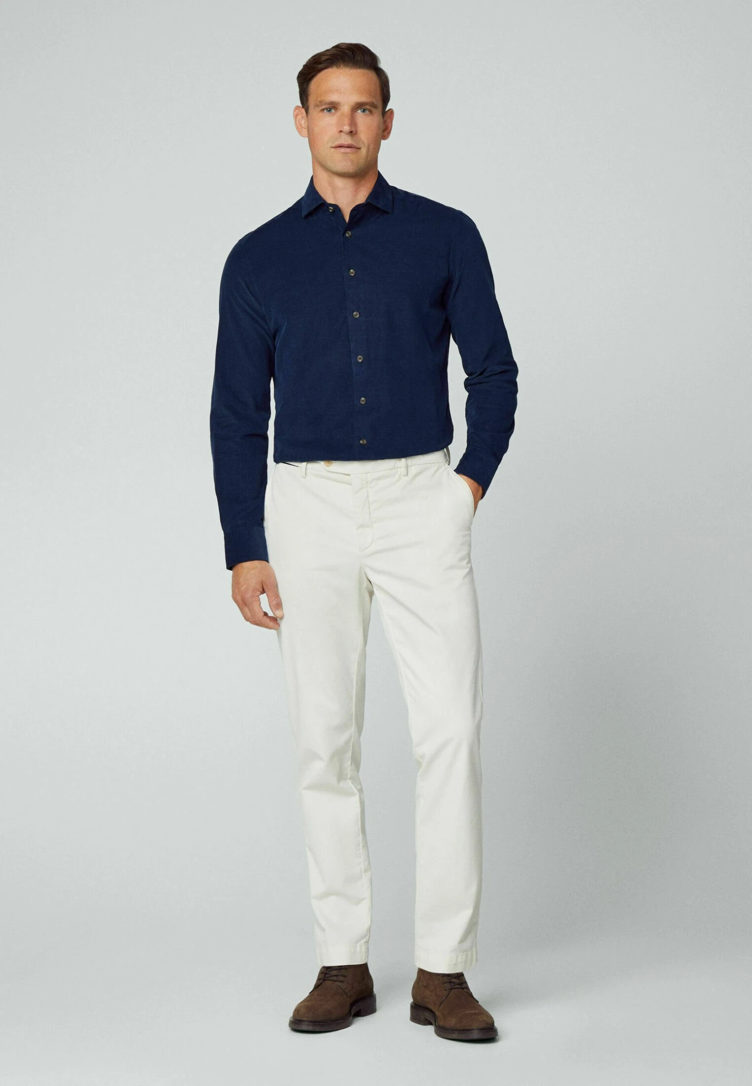 Hackett London Smart Baby - Overhemd - Navy - Afbeelding 2