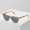 Mont Blanc Snowcap Round Acetate Sunglasses - Zonnebril - Yellow/Blue