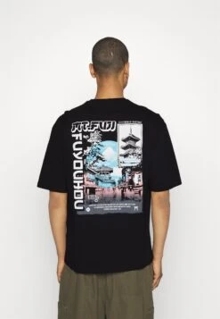 YOURTURN Unisex - T-Shirt Print - Black