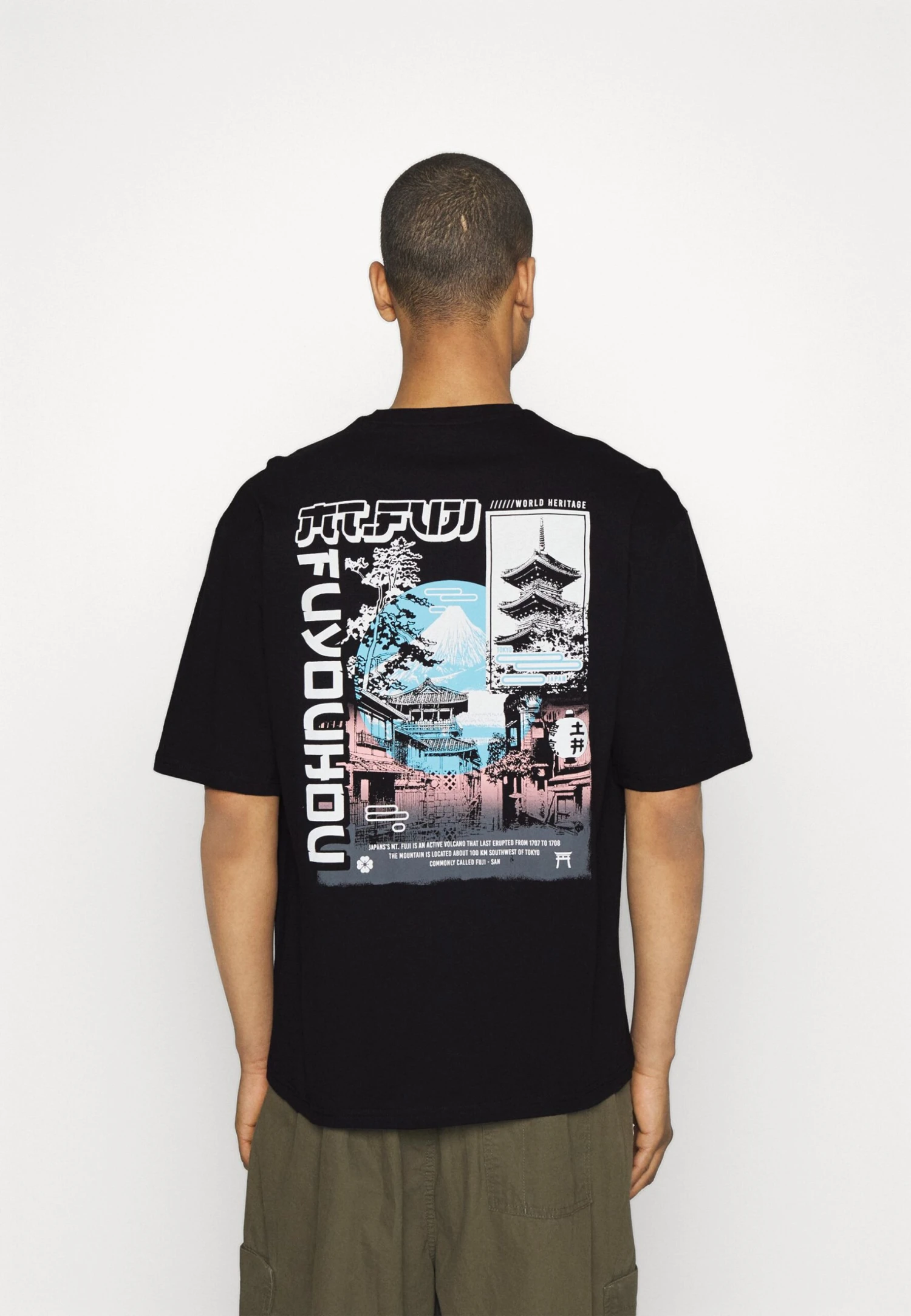 YOURTURN Unisex - T-Shirt Print - Black