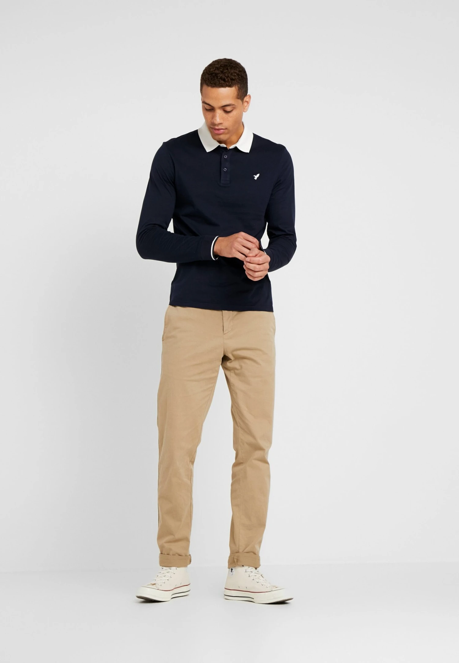 Pier One Muscle Fit - Poloshirt - Dark Blue - Afbeelding 2
