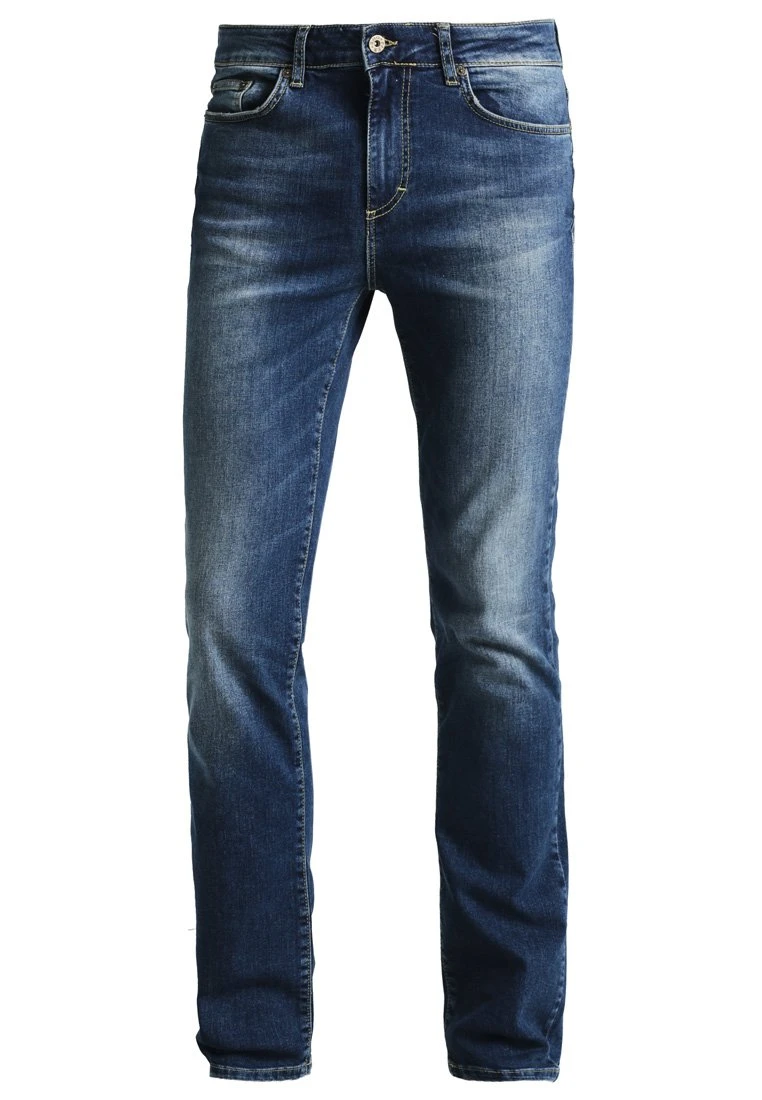 Pier One Straight Leg Jeans - Washed Dark Blue - Afbeelding 5