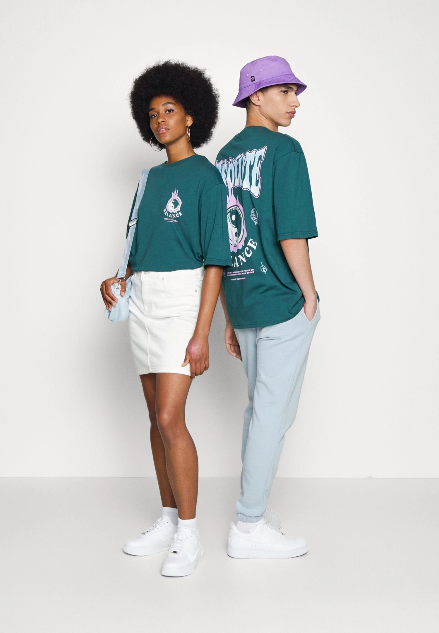 YOURTURN Unisex - T-Shirt Print - Dark Green - Afbeelding 2