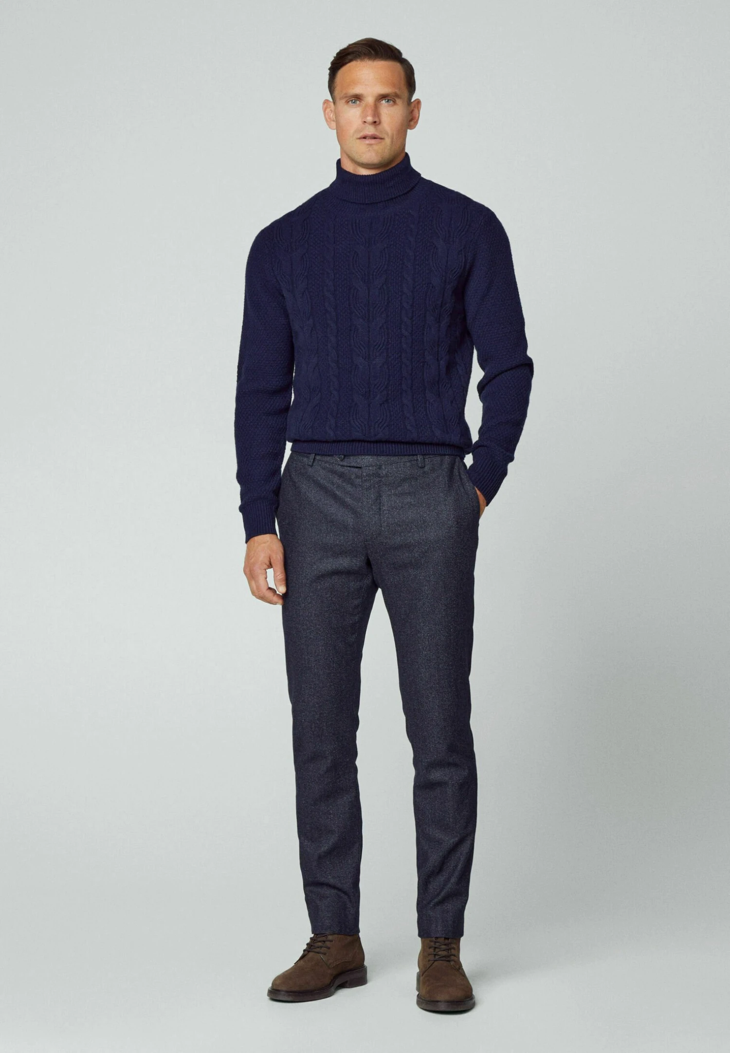 Hackett London Broken Twill Trs - Broek - Navy - Afbeelding 2