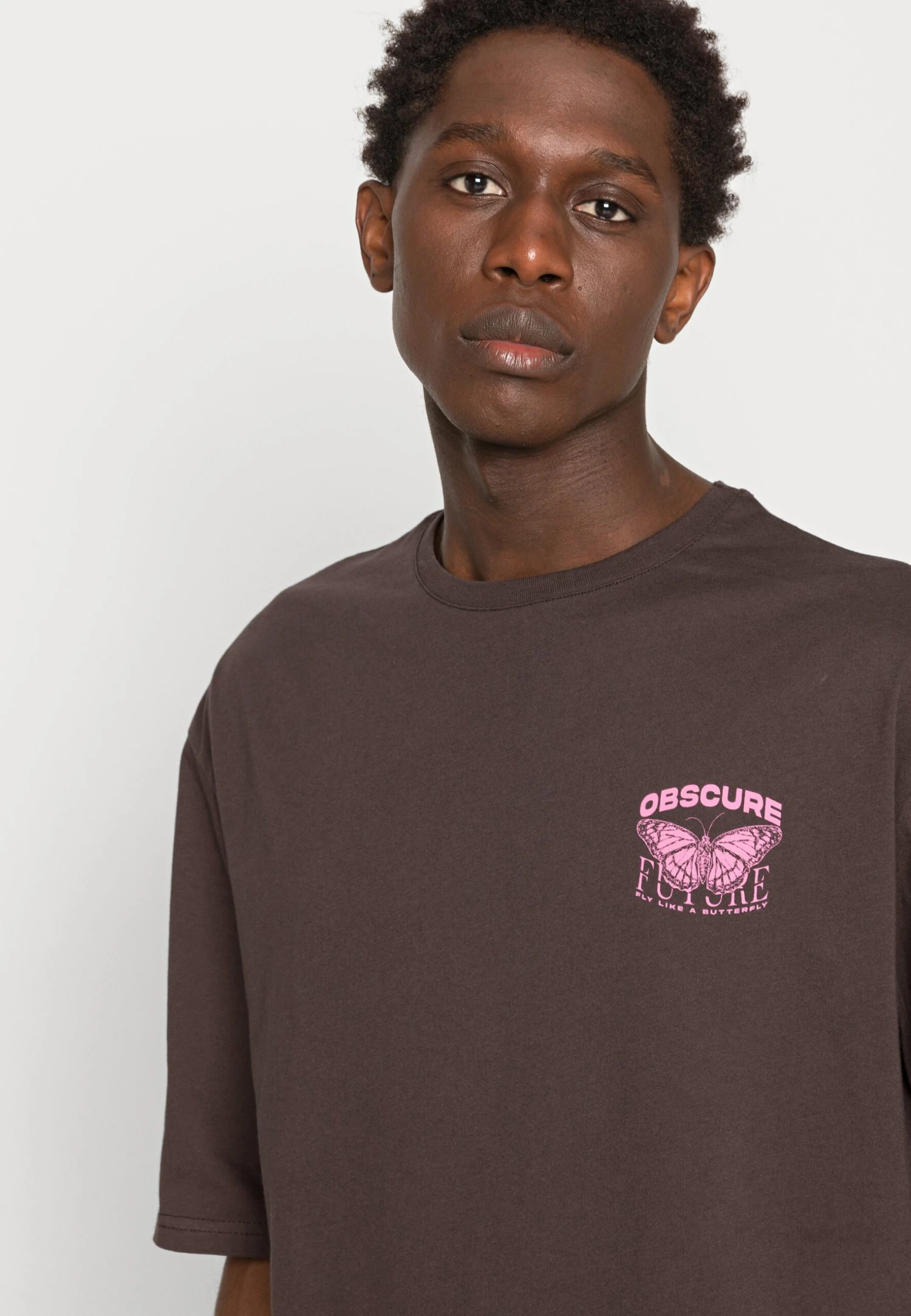 YOURTURN Nostalgia Future Tee Unisex - T-Shirt Print - Brown - Afbeelding 5