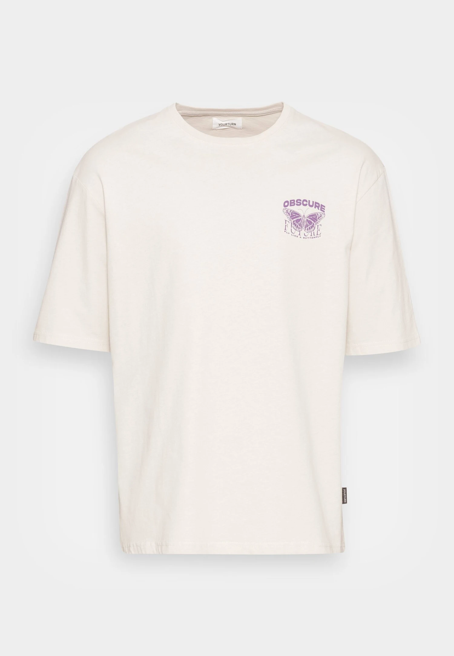 YOURTURN Nostalgia Future Tee Unisex - T-Shirt Print - Grey - Afbeelding 4