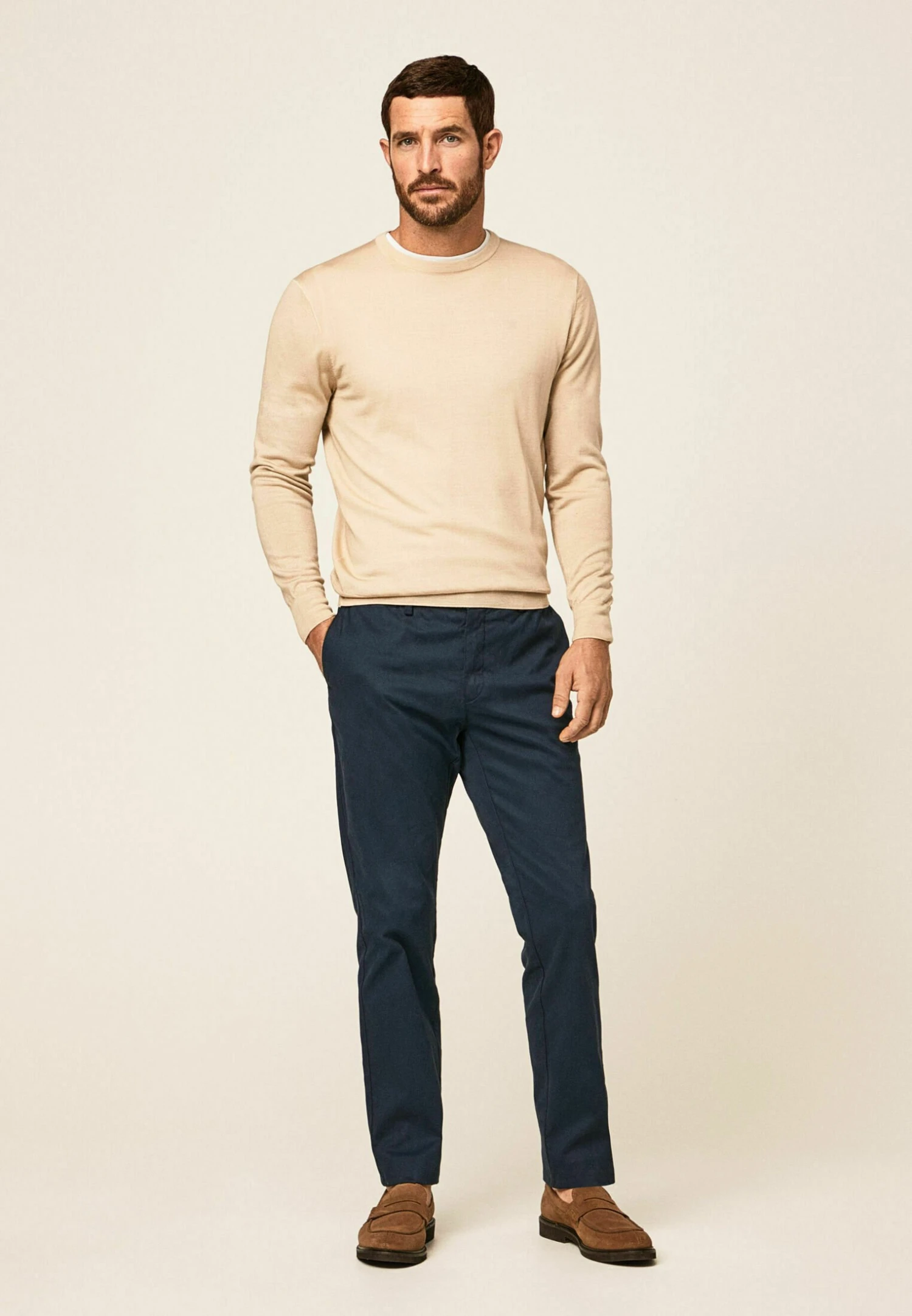 Hackett London Texture- Chino - Navy Blazer - Afbeelding 2