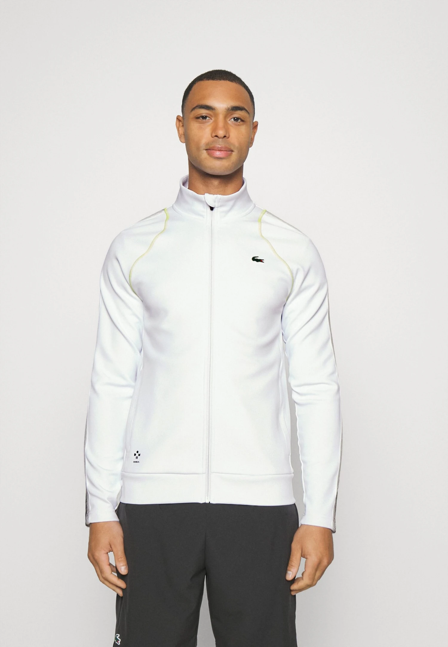 Lacoste Sport Tennis Jacket Med - Trainingsvest - Blanc Jaune