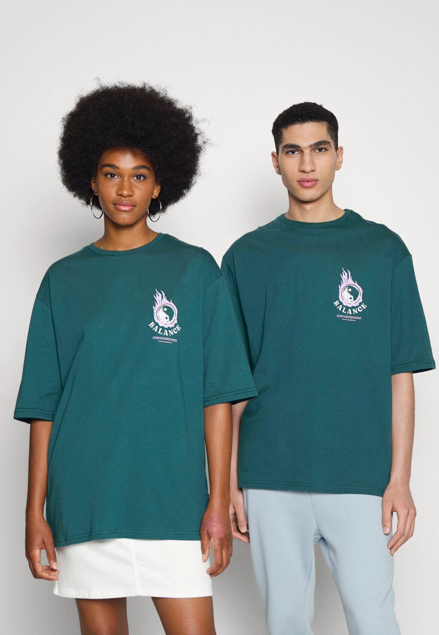 YOURTURN Unisex - T-Shirt Print - Dark Green
