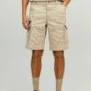 Jack & Jones Unifarbene Dex Mit Cargotaschen - Shorts - Oxford Tan