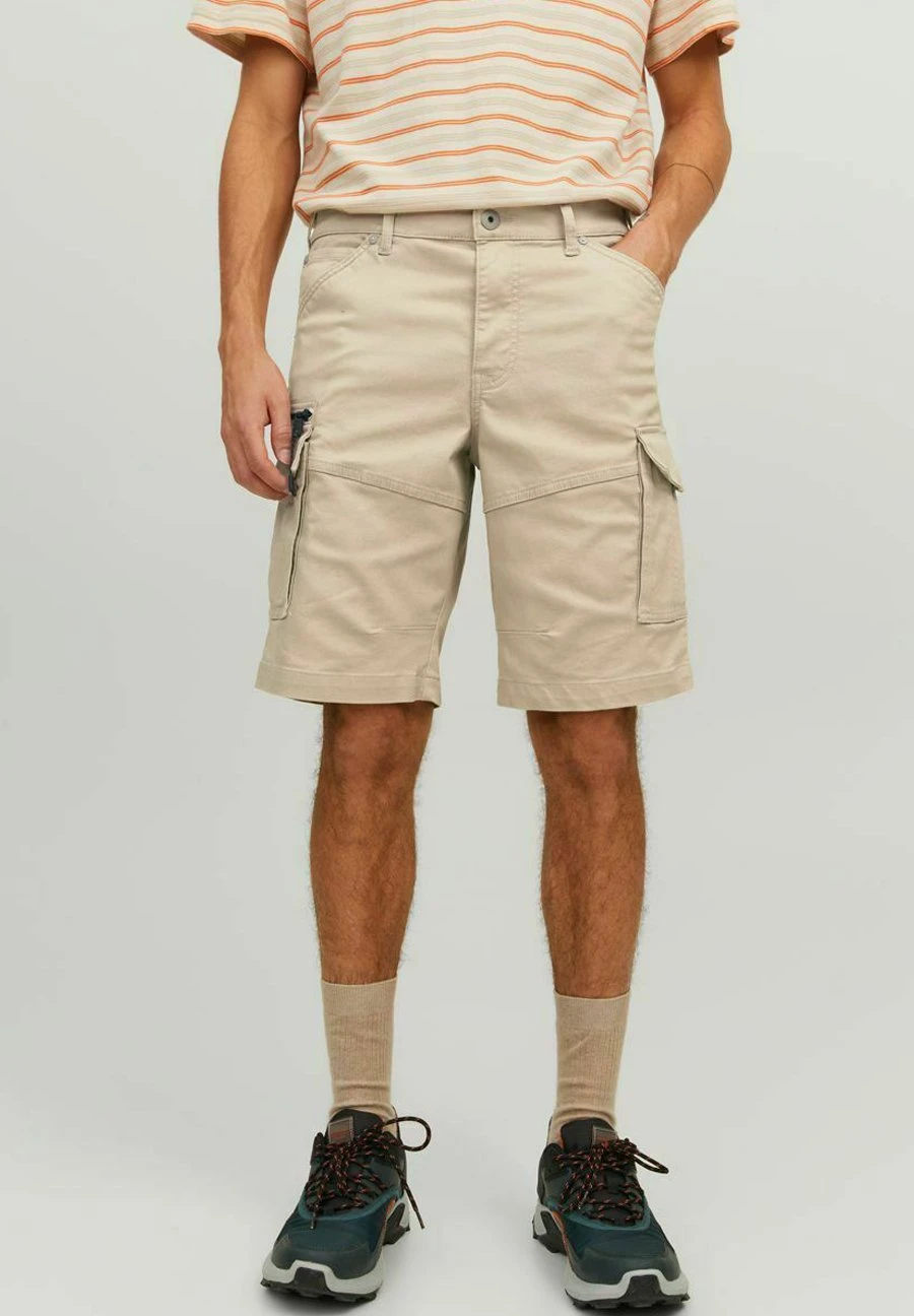 Jack & Jones Unifarbene Dex Mit Cargotaschen - Shorts - Oxford Tan