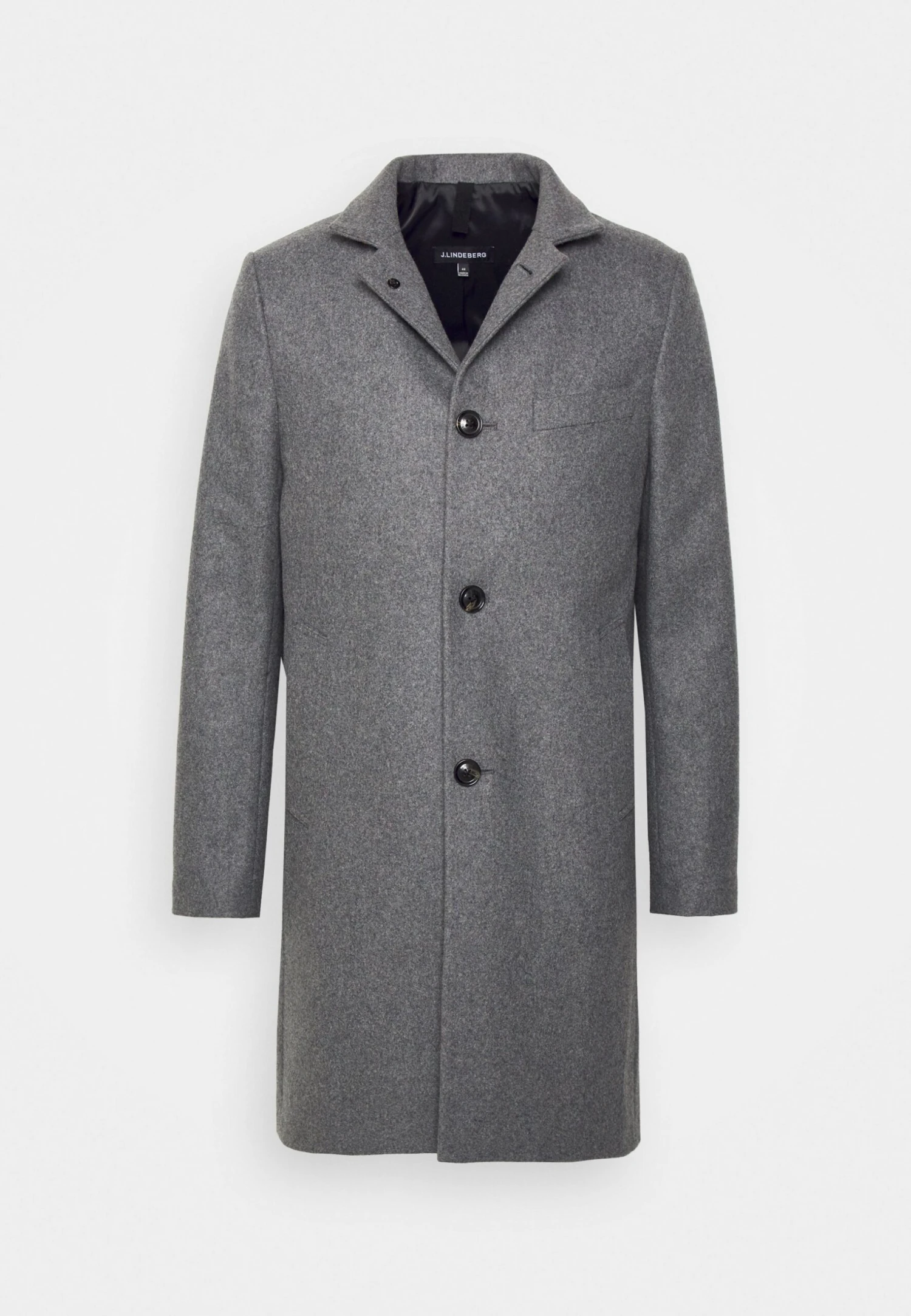 J.Lindeberg Holger Melton Coat - Mantel - Mid Grey Melange - Afbeelding 7