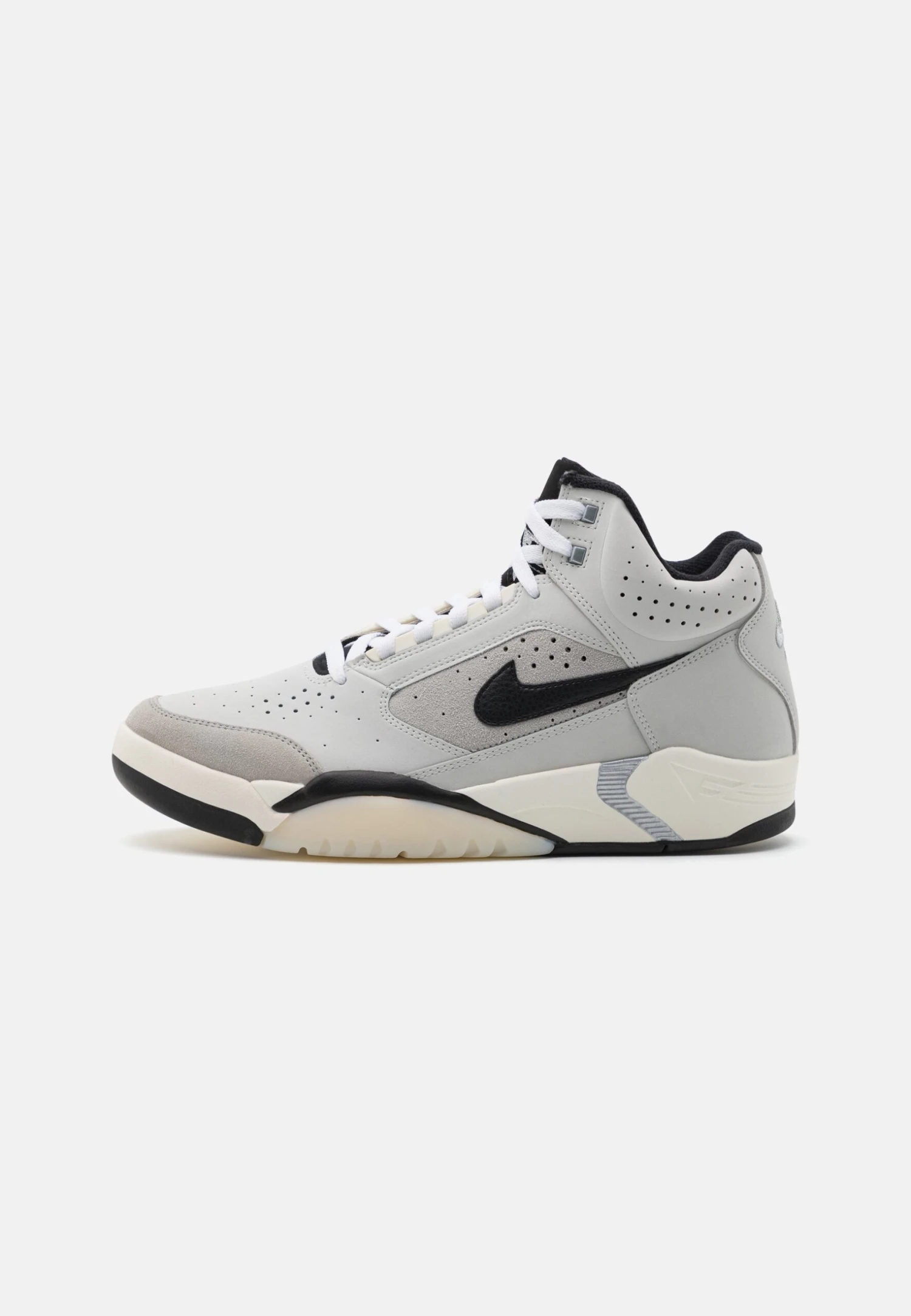 Nike Sportswear Air Flight Lite Mid Nas - Sneakers Hoog - Photon Dust/Black/Metallic Silver/Light Smoke Grey/White/Pale Ivory