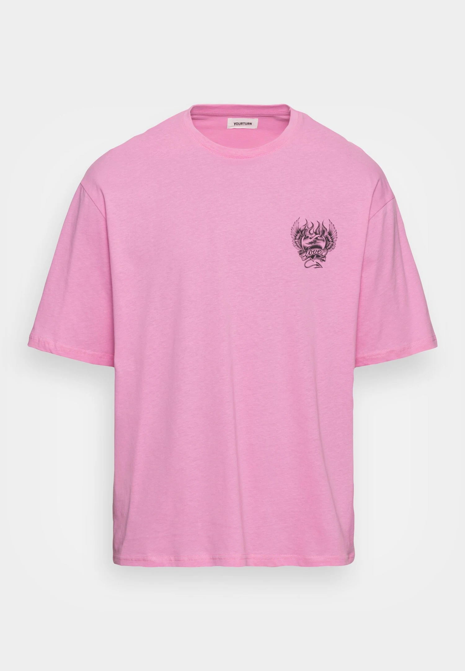 YOURTURN Unisex - T-Shirt Print - Pink