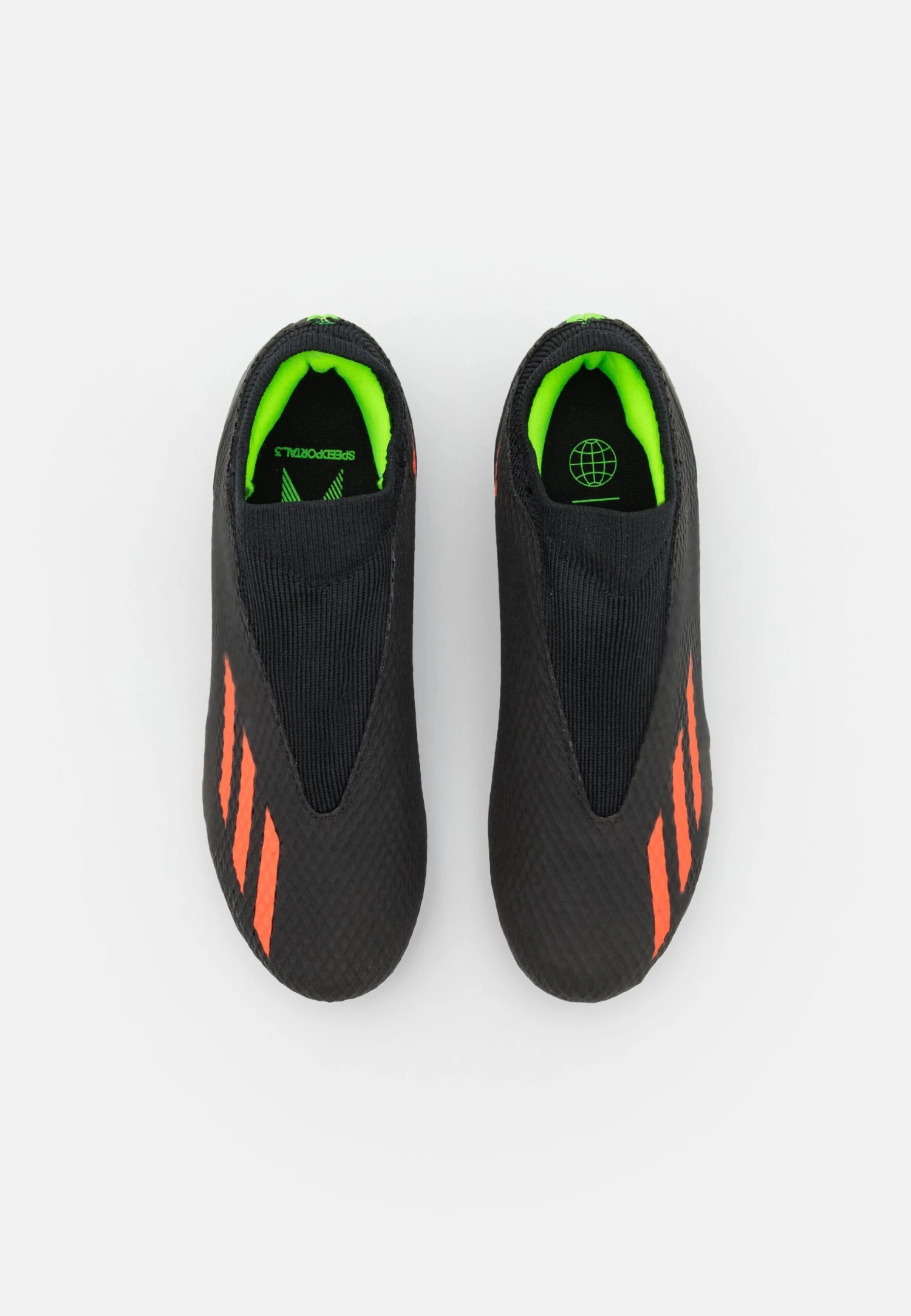 ADIDAS PERFORMANCE X Speedportal.3 Laceless Fg - Voetbalschoenen Met Kunststof Noppen - Core Black/Solar Red/Solar Green - Afbeelding 4