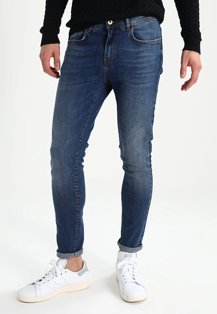 Pier One Jeans Skinny Fit - Mid Blue Denim