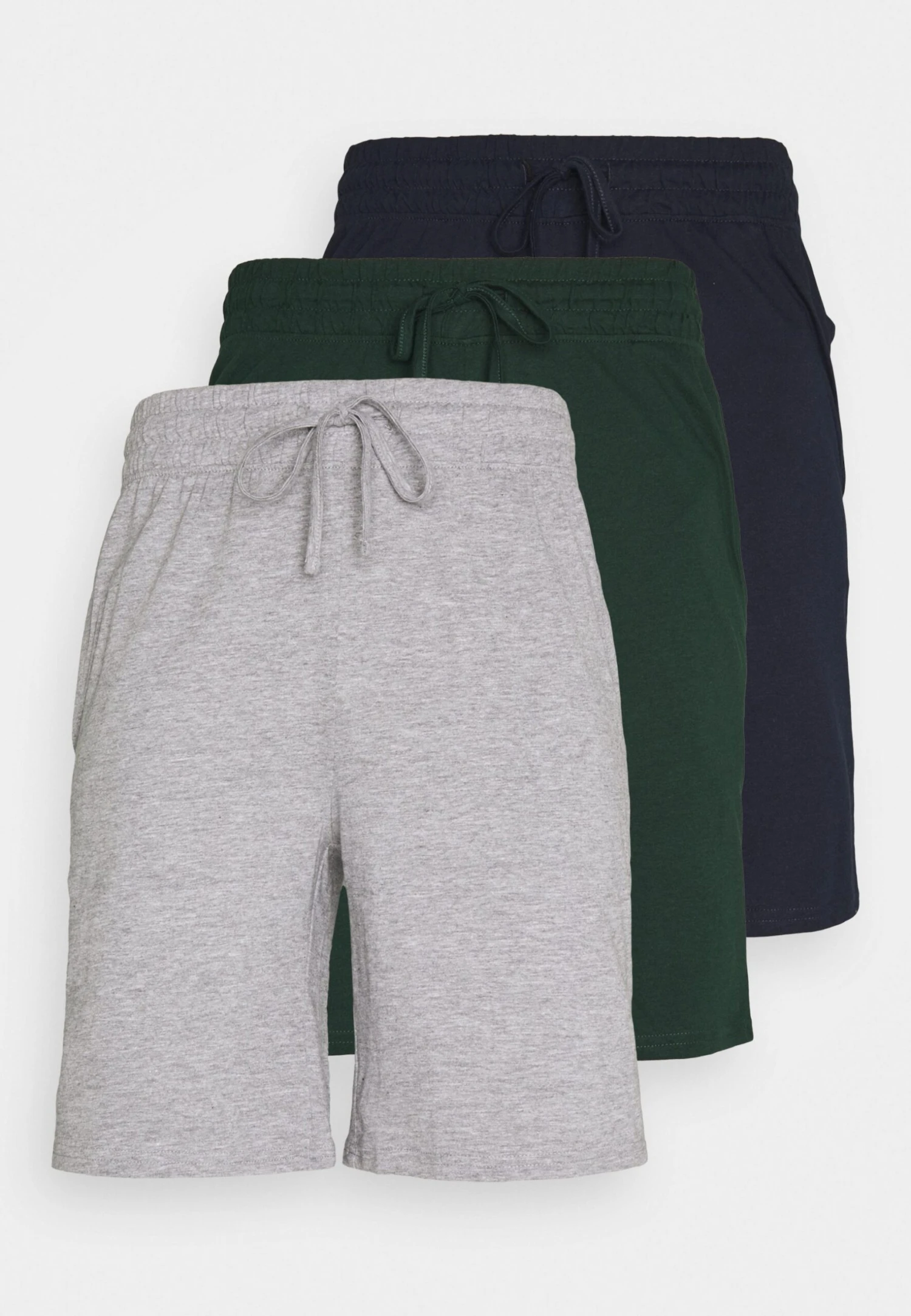 Pier One 3 Pack - Pyjamabroek - Dark Blue /Mottled Dark Grey/Dark Green