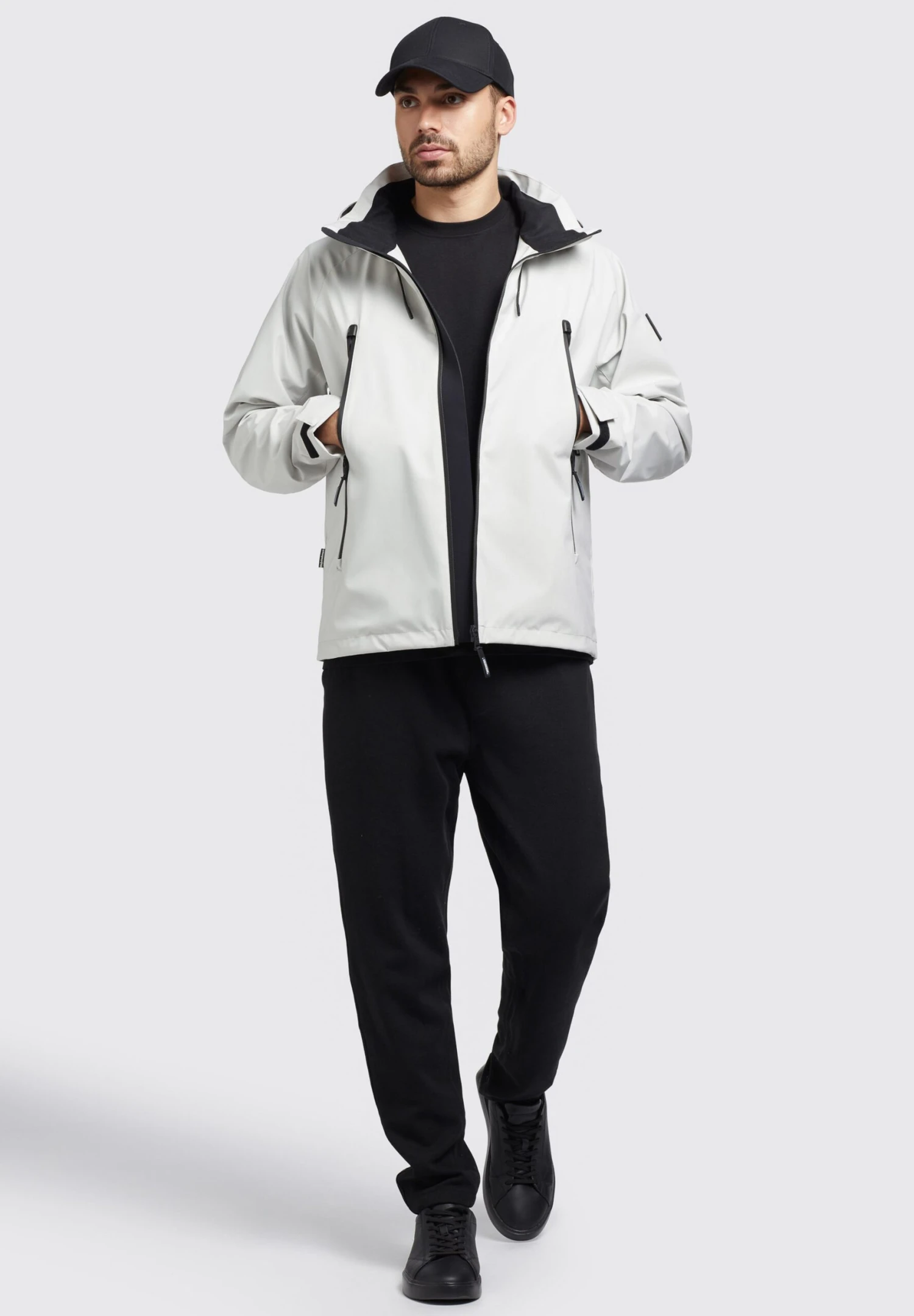 Khujo Adam - Regenjas - Hellgrau - Afbeelding 2